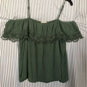 Green off the shoulder.